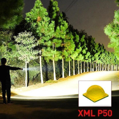 Bright 90000 Lumens LED Flashlight for Outdoor Use