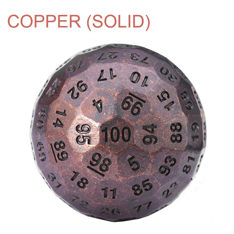 Fun 100 Side Metal Dice for Board Games
