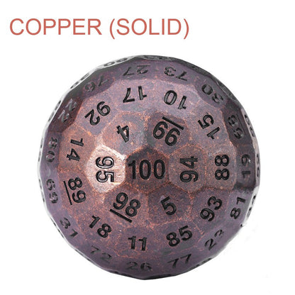 Fun 100 Side Metal Dice for Board Games