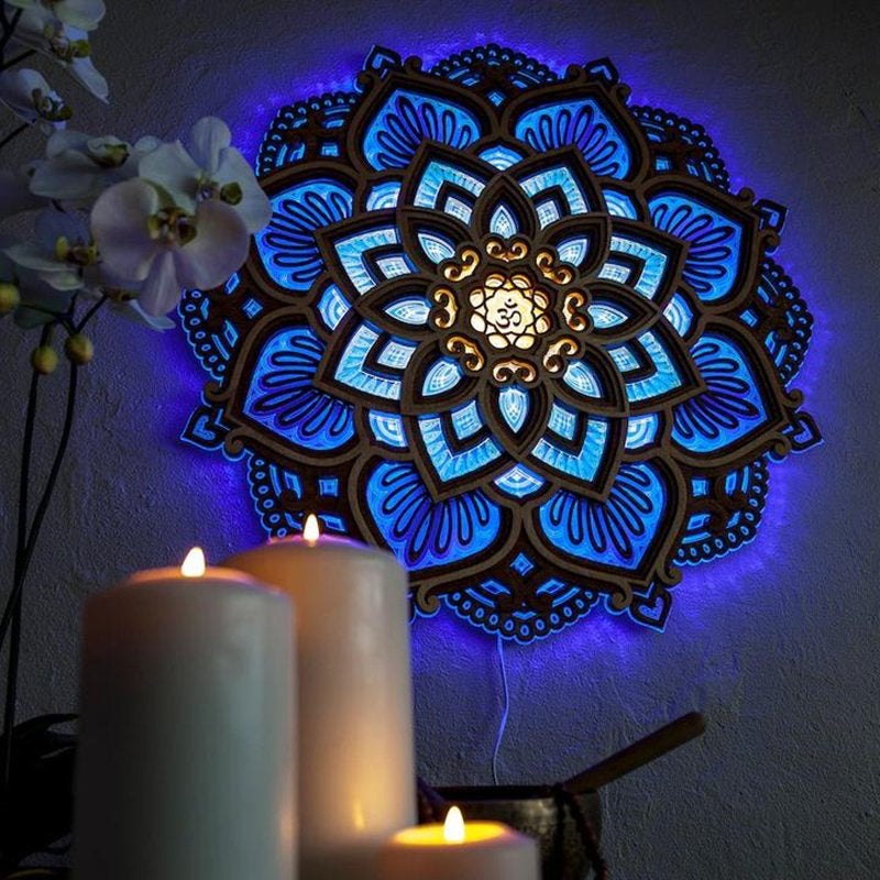 Colorful Meditation LED Night Lamp - Luxicro