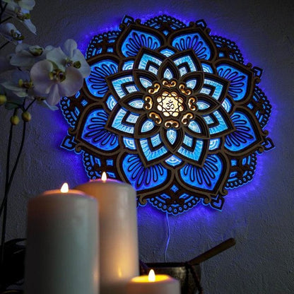 Colorful Meditation LED Night Lamp - Luxicro