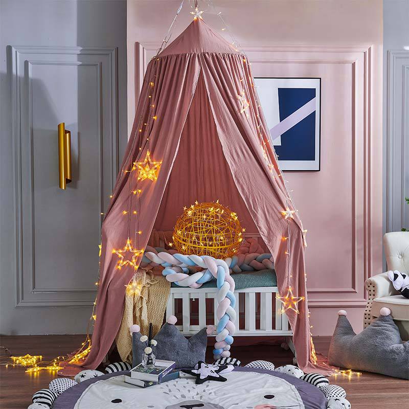Cozy Kids Bed Canopy with Blackout Curtains