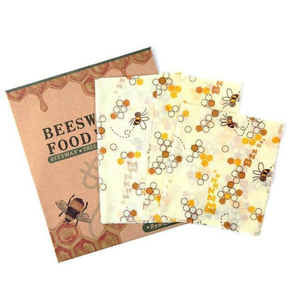 Reusable Natural Wax Food Storage Wraps Set - Luxicro