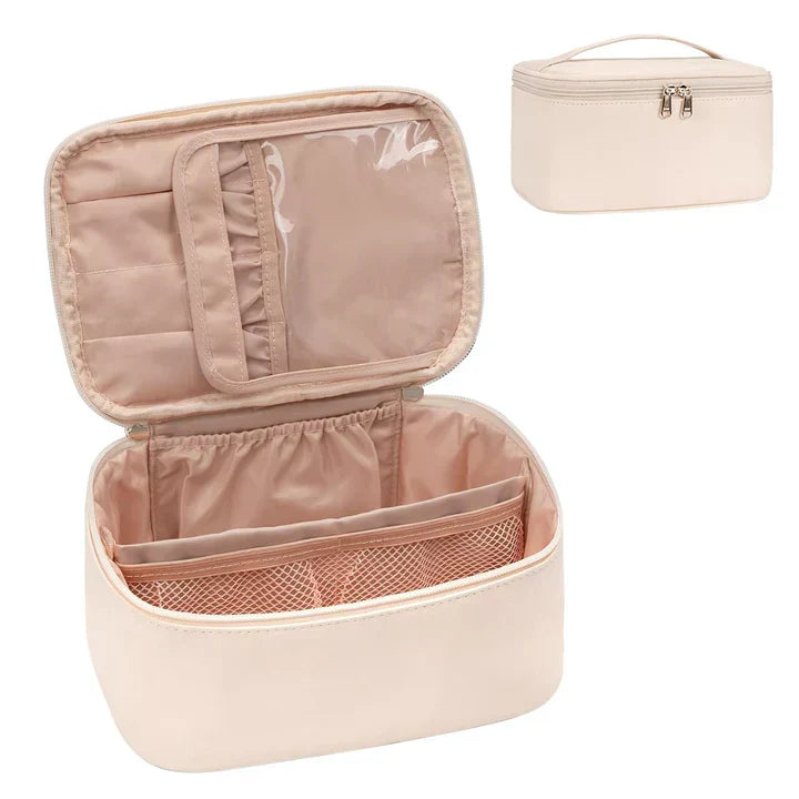 Compact Travel Cosmetics Organizer Box