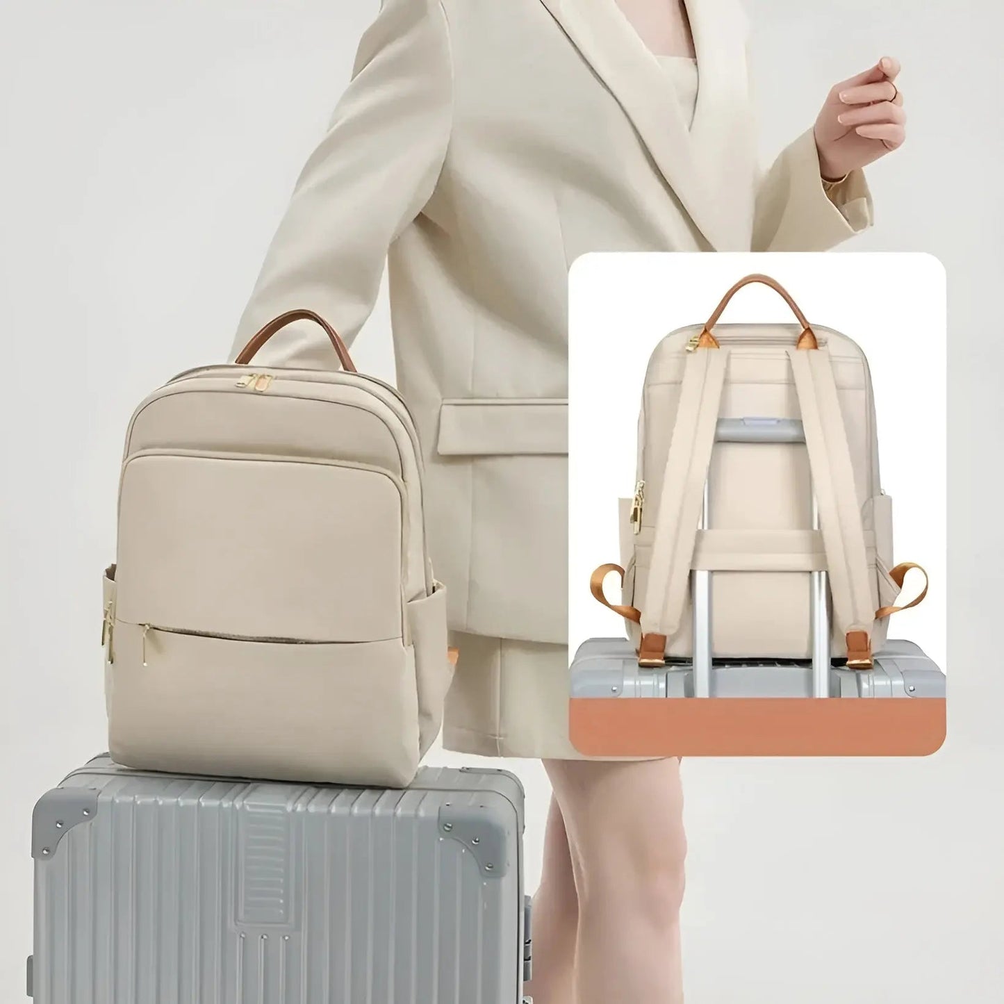 Waterproof Women's Laptop Backpack Daily Commute Bag