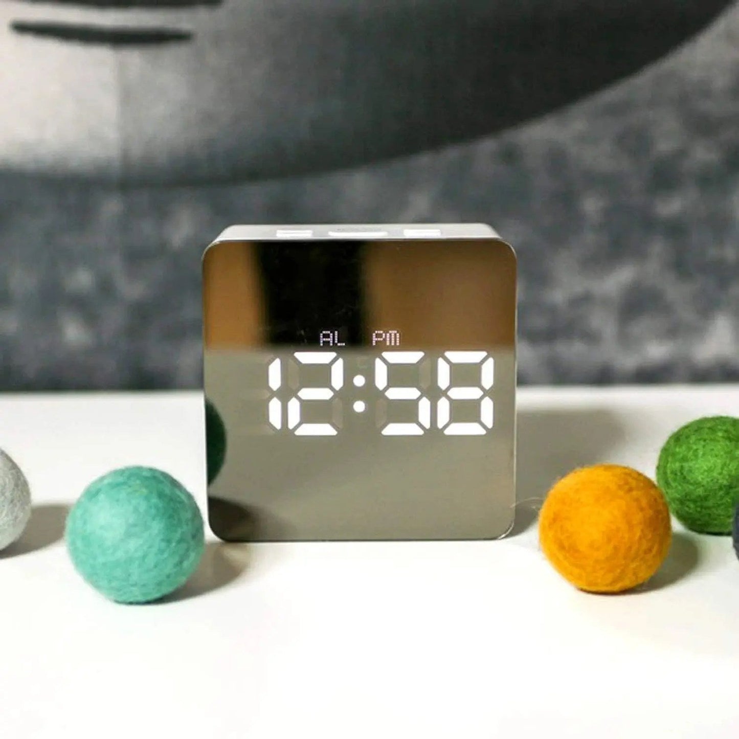 LED Alarm Clock with Temperature and Touch Control