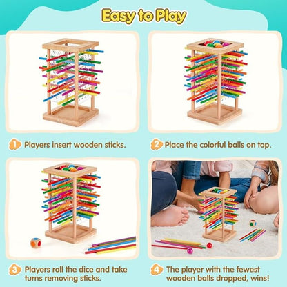 Fun Wooden Ball Maze Skill Toy