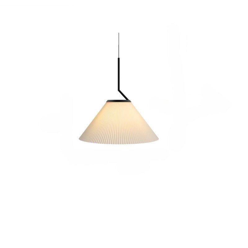 Creamy Fabric Shade Pendant Light