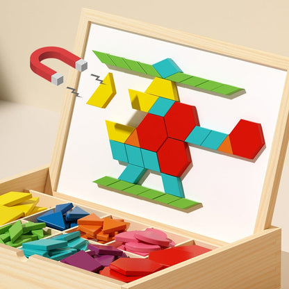 Learning Wooden Magnet Blocks Set