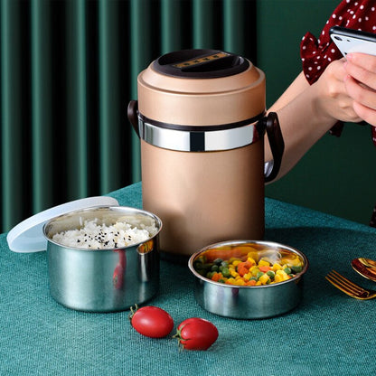 Keeps Food Hot Cold Stainless Steel Lunch Box - Luxicro