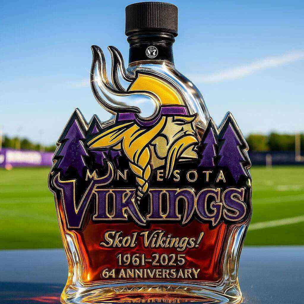 NFL Vikings Collectible Whiskey Decanter