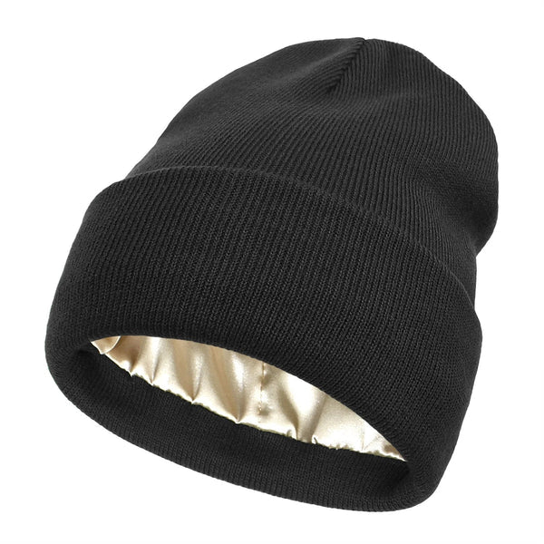 Soft Silk Winter Beanie - Warm Hair Protection Hat