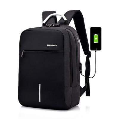 Secure 3-Pin Lock Anti-Theft USB Backpack - Luxicro