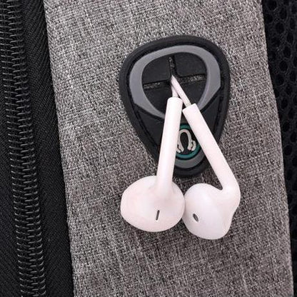 Secure 3-Pin Lock Anti-Theft USB Backpack