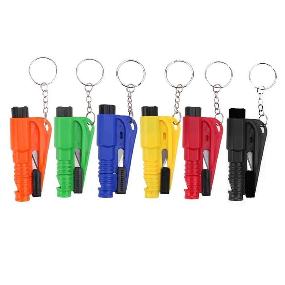 Compact Auto Emergency Escape Keychain Tool