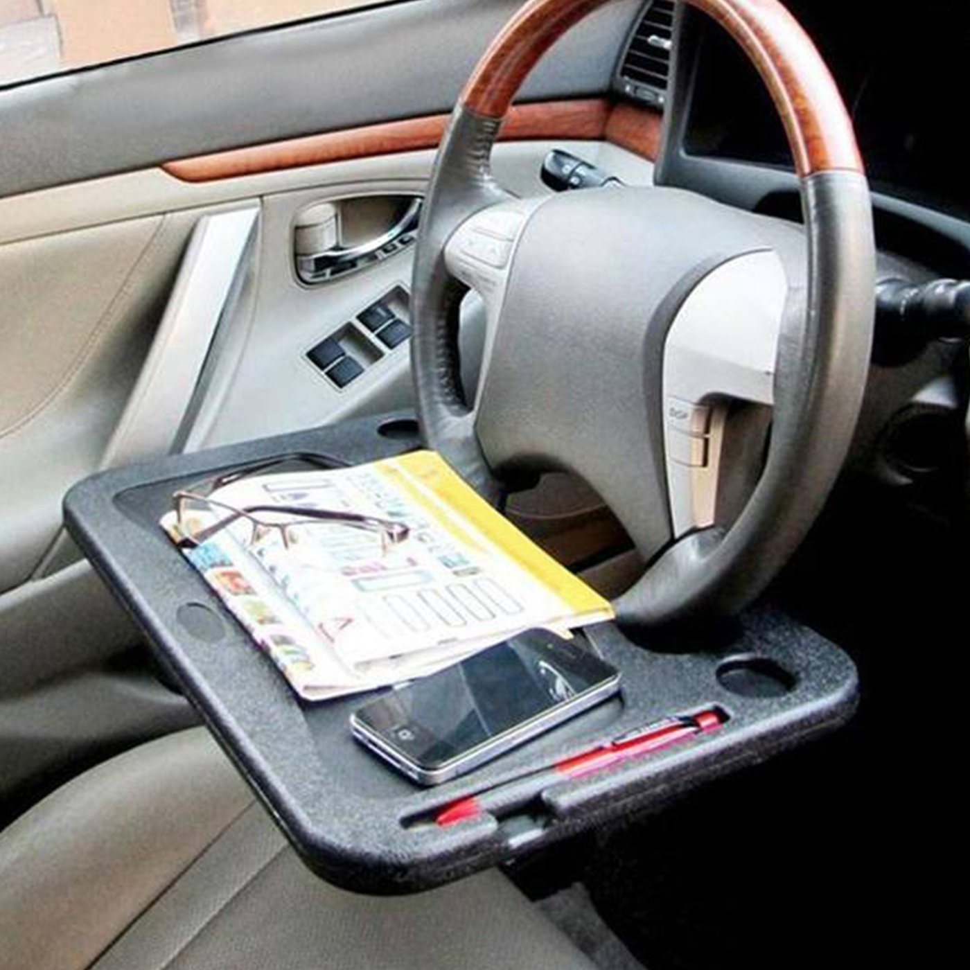Compact Collapsible Laptop Car Desk