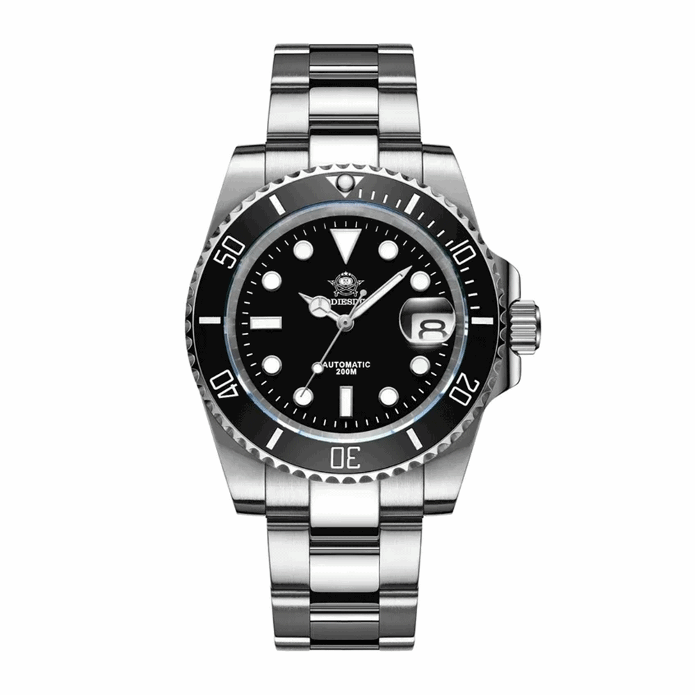 Waterproof 41mm Automatic Diving Watch - Sapphire Glass, Ceramic Bezel