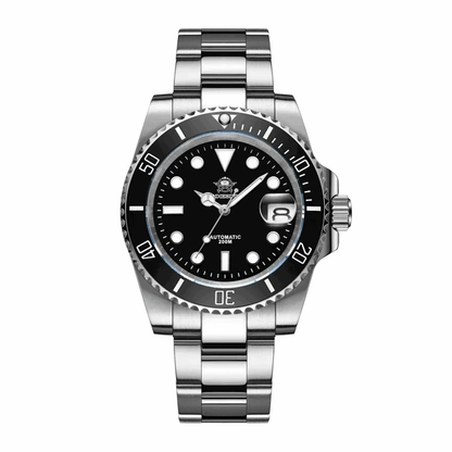 Waterproof 41mm Automatic Diving Watch - Sapphire Glass, Ceramic Bezel