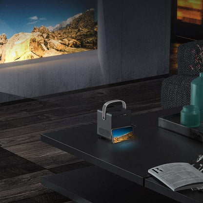 Compact Wireless Outdoor Movie Projector with Built-in Speaker