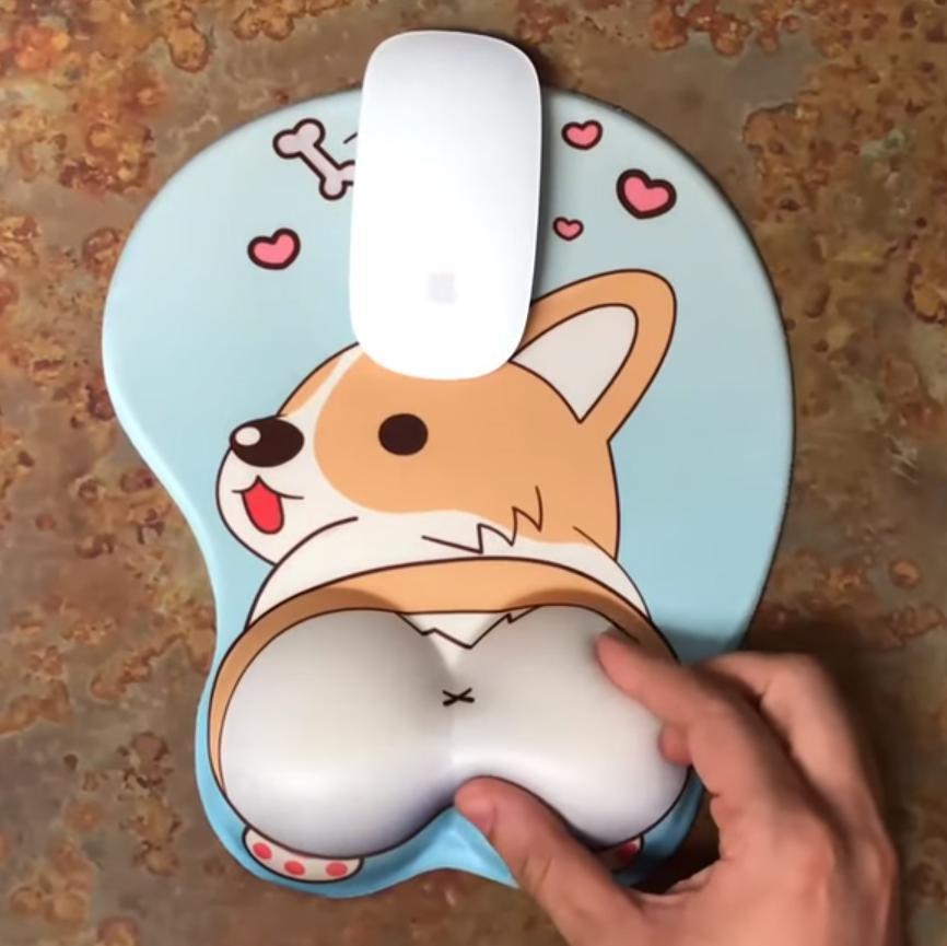 Fun Corgi Computer Mousepad