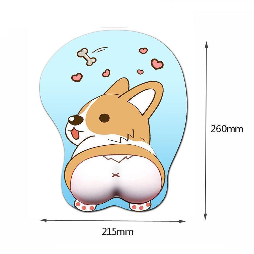 Fun Corgi Computer Mousepad