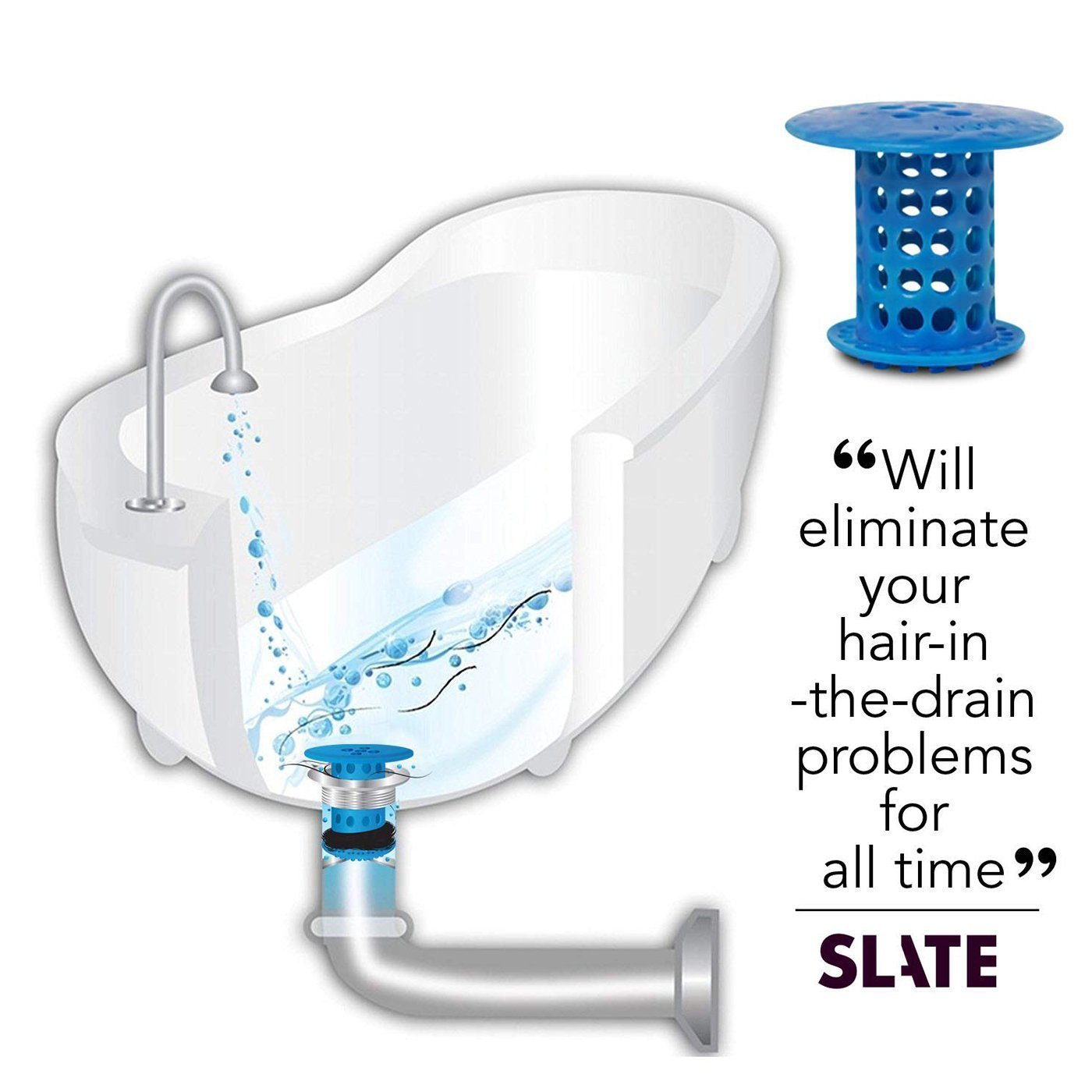 Simple Hair Catcher Shower Drain Cover