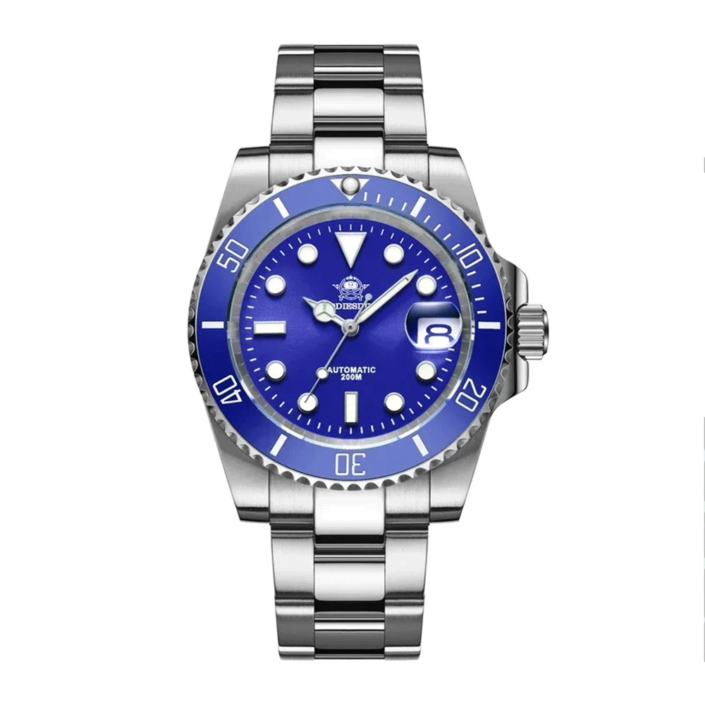 Waterproof 41mm Automatic Diving Watch - Sapphire Glass, Ceramic Bezel
