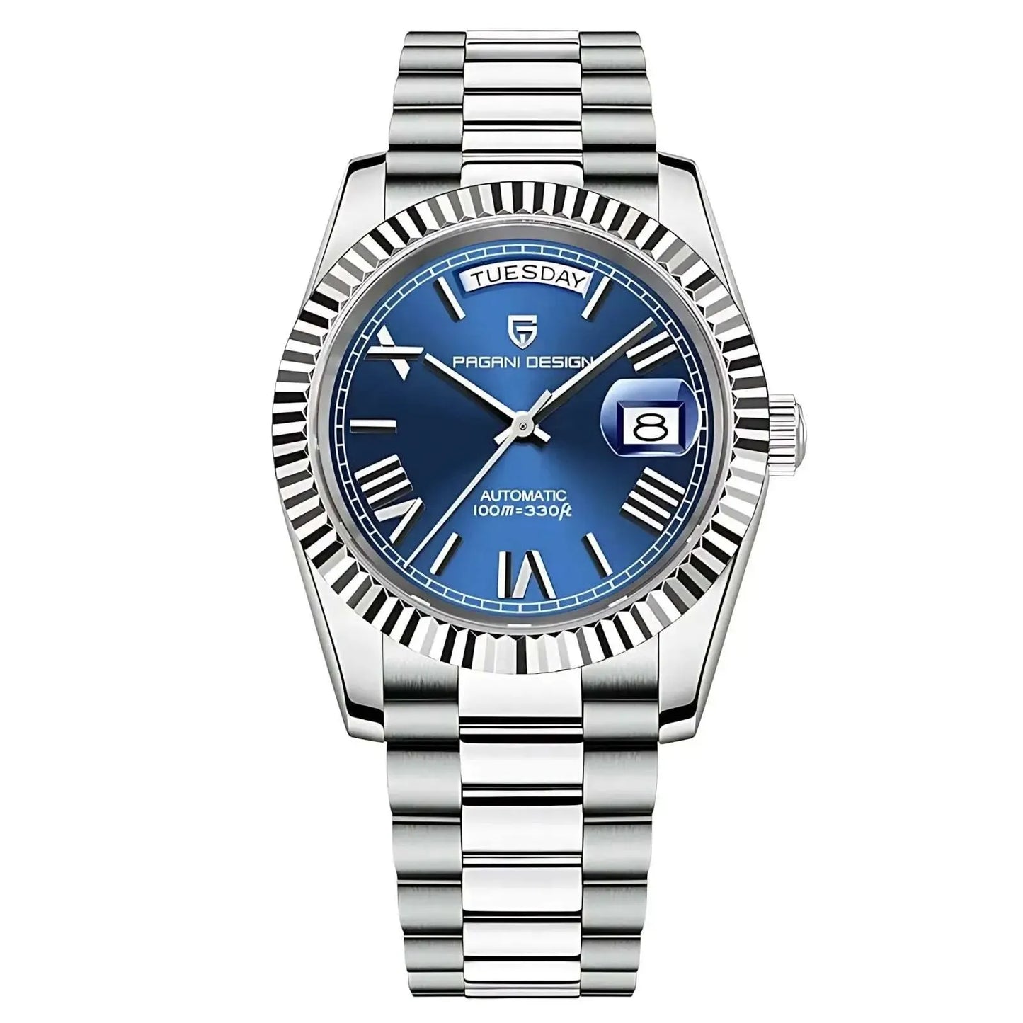 Luxury 40mm Auto Date Watch, Sapphire Crystal