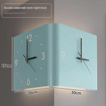 Silent Double Sided LED Corner Clock