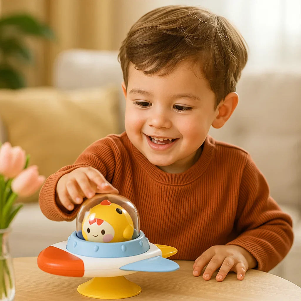 Fun Interactive Suction Cup Learning Spinner Toy