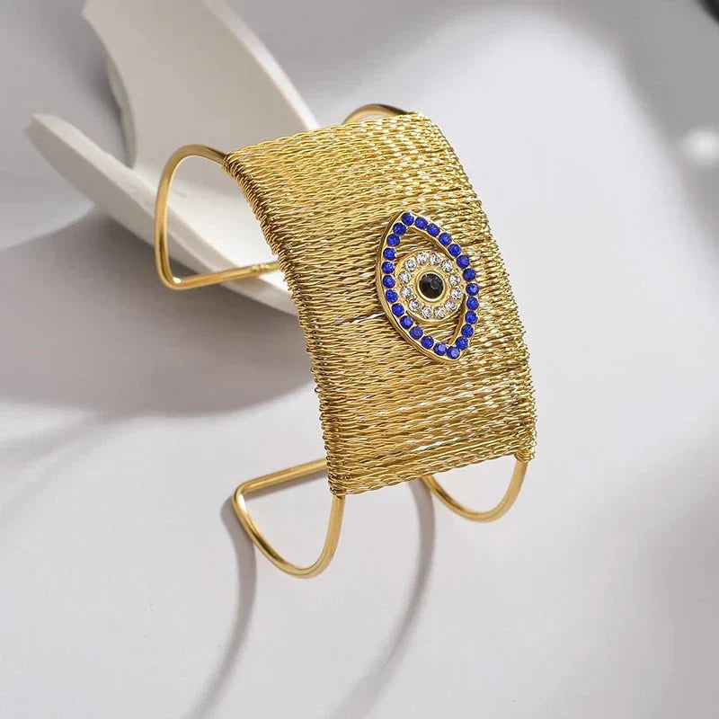Fashionable Wide Cuff Bangle Bracelet - Luxicro
