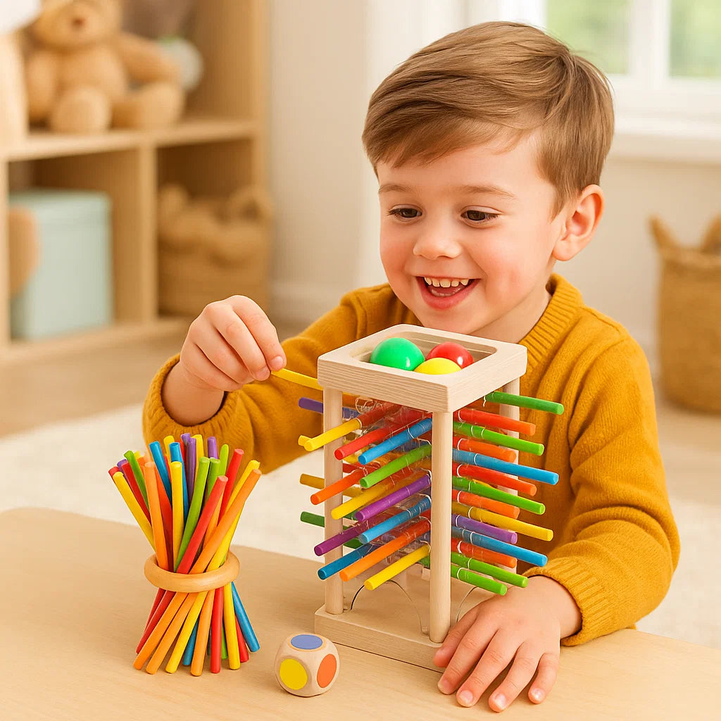 Fun Wooden Ball Maze Skill Toy