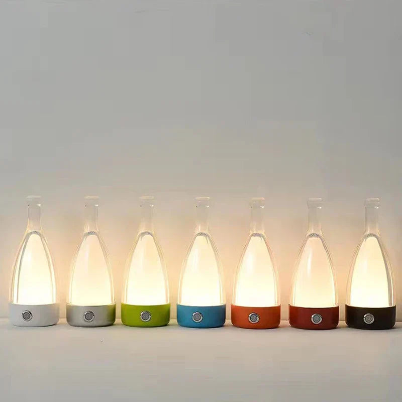 Stylish Table Wine Lamp - Adjustable LED Light