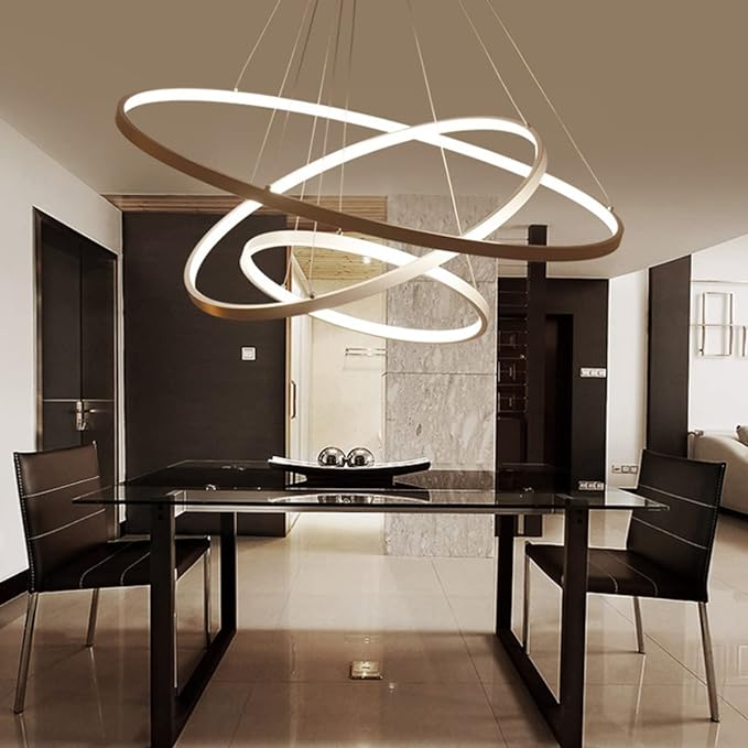Round Sparkling Chandelier Lamp