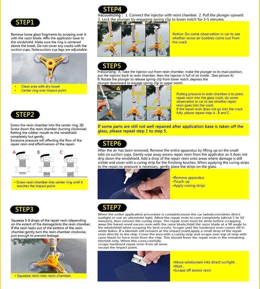 Glass Repair DIY Fix Kit