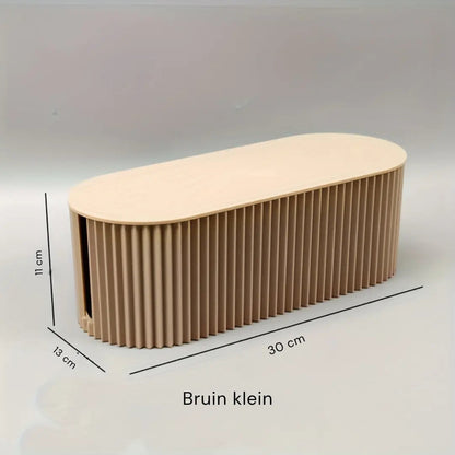 Compact White Cable Organizer Box