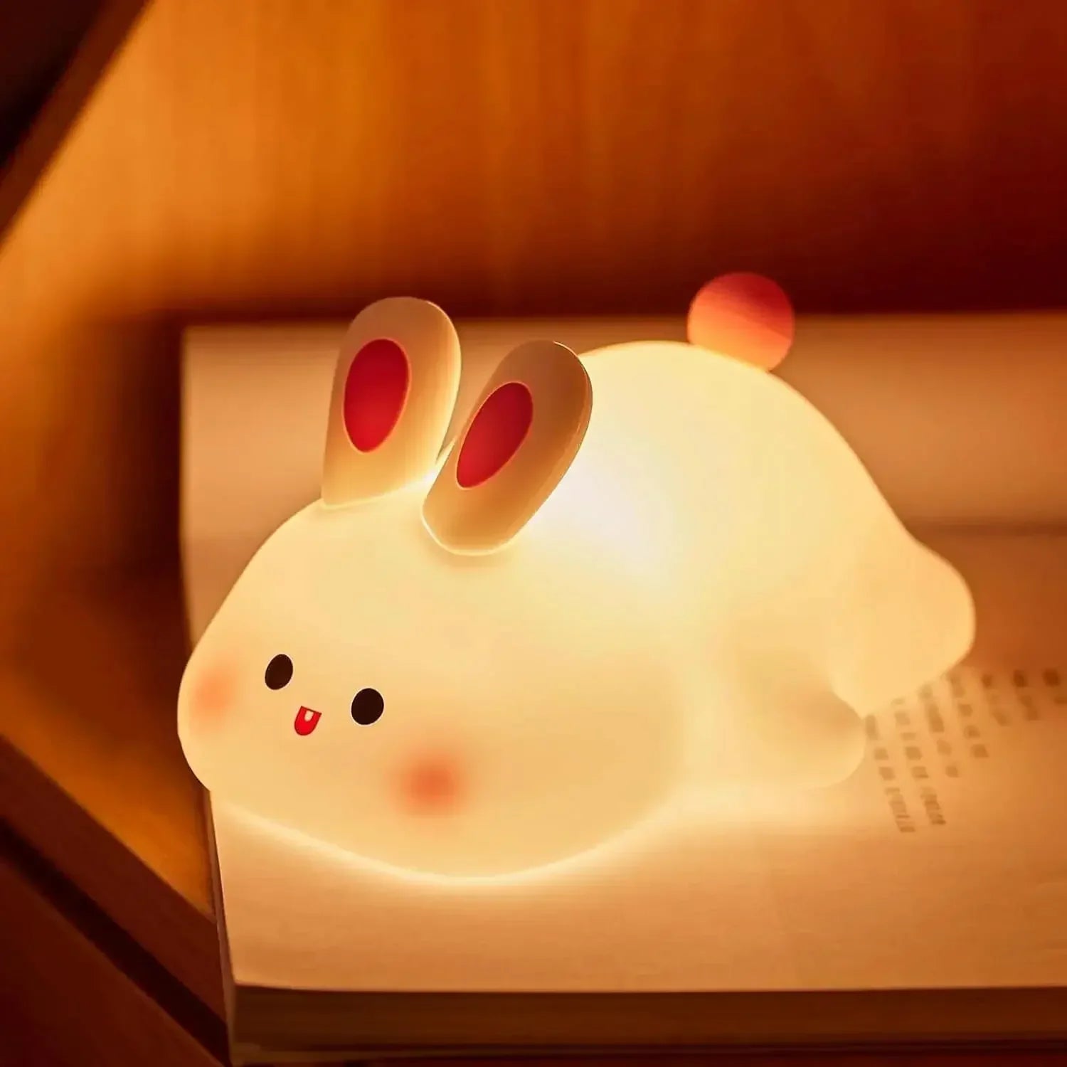 Gentle Kids Night Lamp with Timer and Cute Animal Design - Luxicro