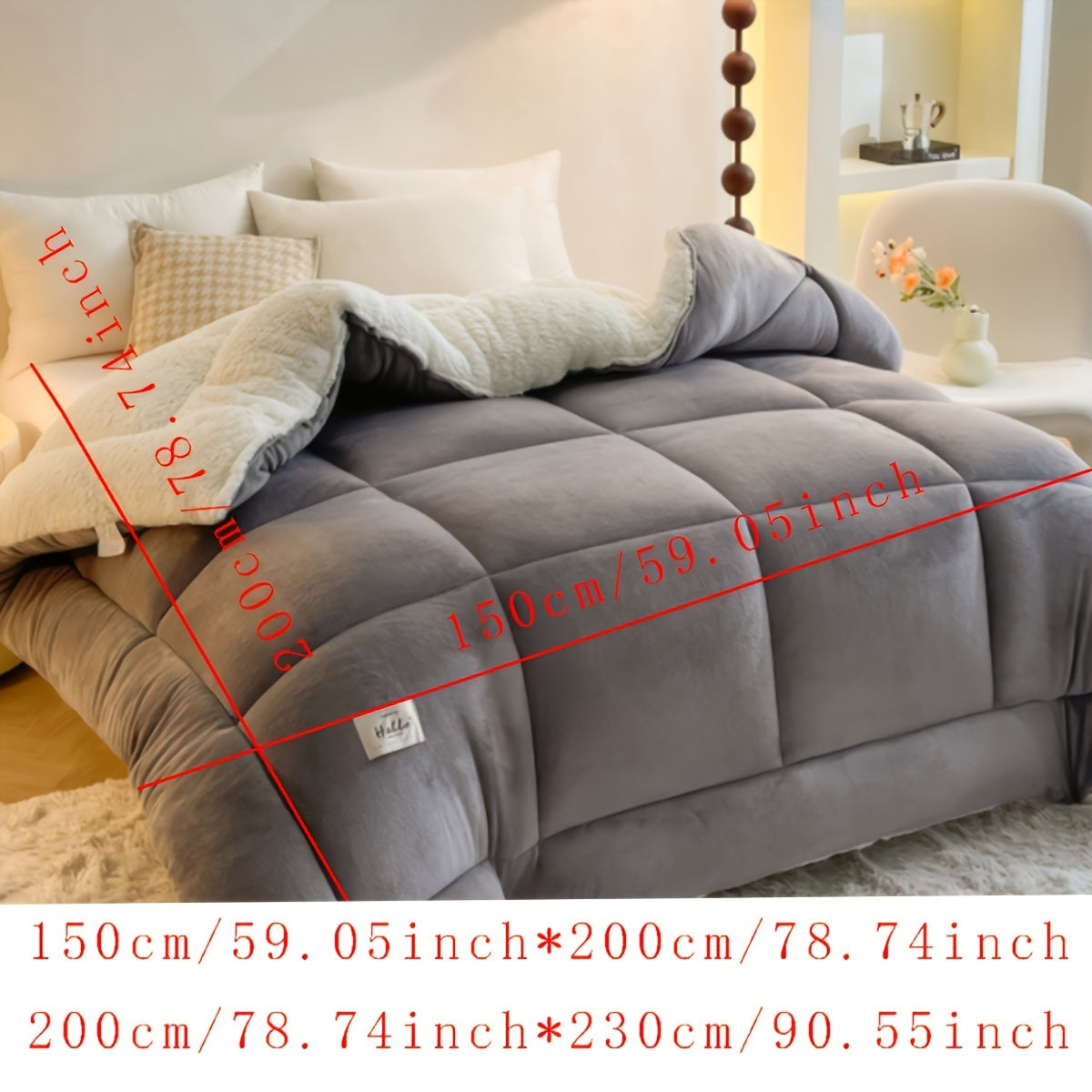 Cozy Plush Fleece Duvet Cover for Cold Winter Nights