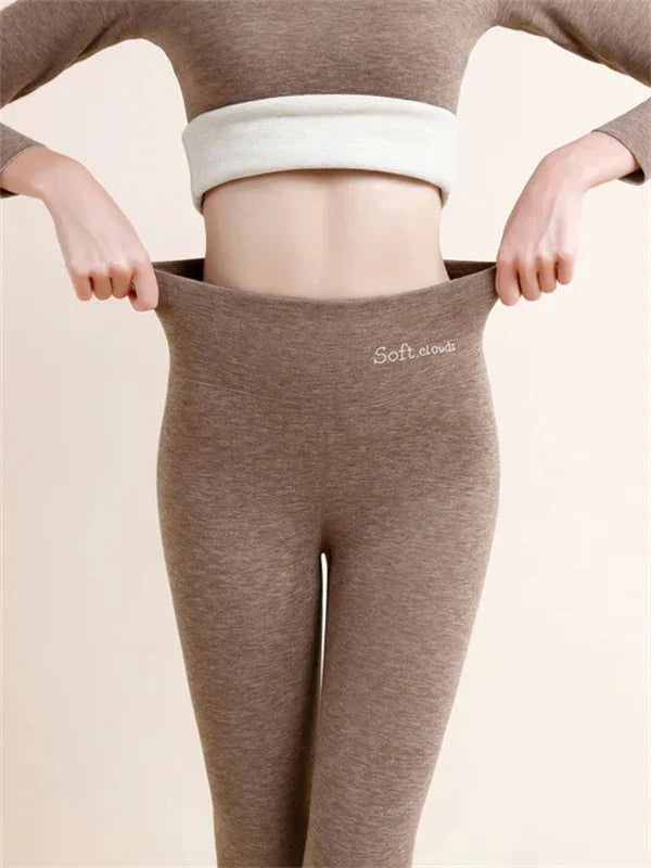 Soft Warm Fleece Lined Winter Leggings - Luxicro