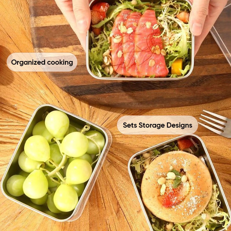 Premium Stainless Steel Lunch Box with Lid