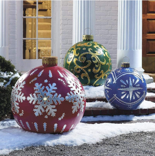 Vibrant Garden Christmas Ornament Balls