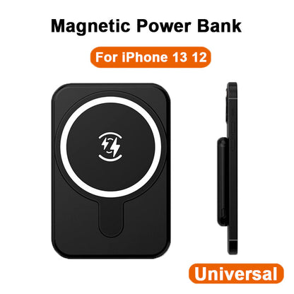 Compact Wireless Phone Power Bank 5000mAh Charger