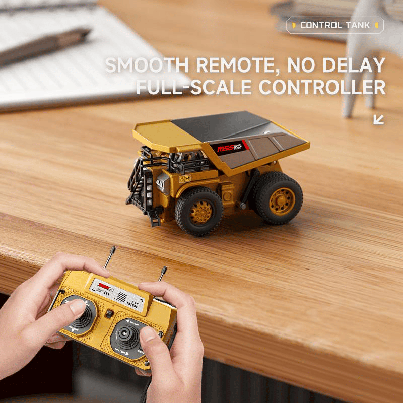 Compact RC Construction Vehicle Playset