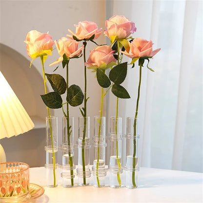 Decorative Glass Floral Vase Set