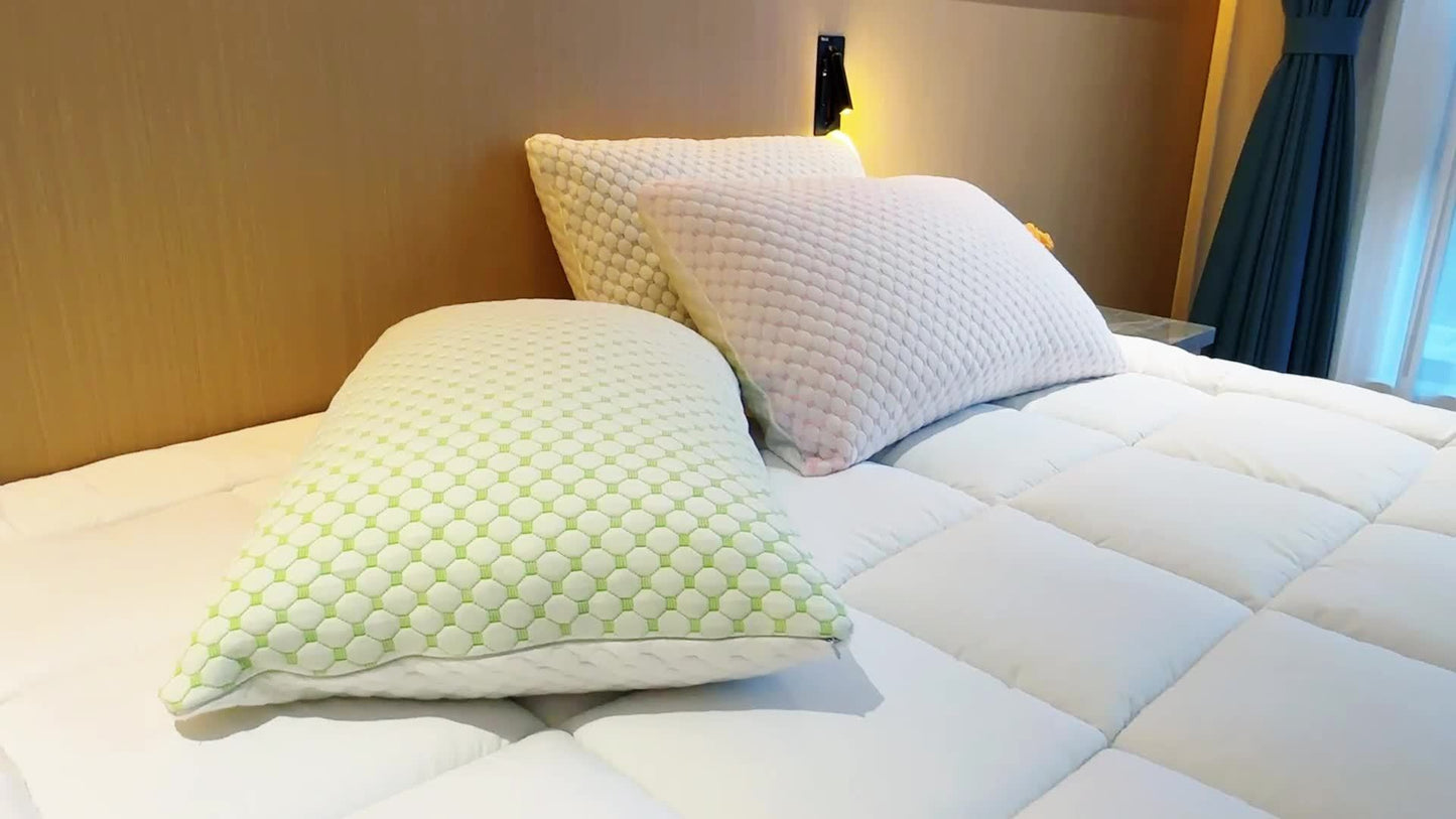 Cooling Gel Memory Foam Pillow with Soft Bamboo Cover