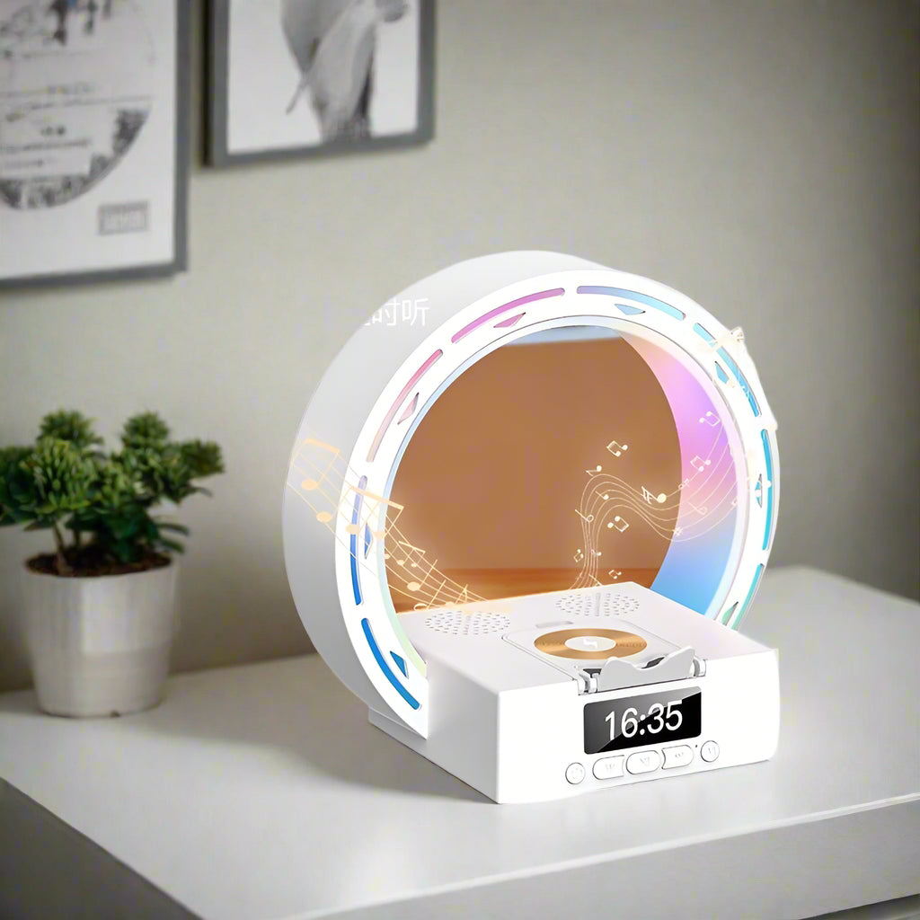 Smart LED Lamp with Bluetooth Speaker and USB Charger