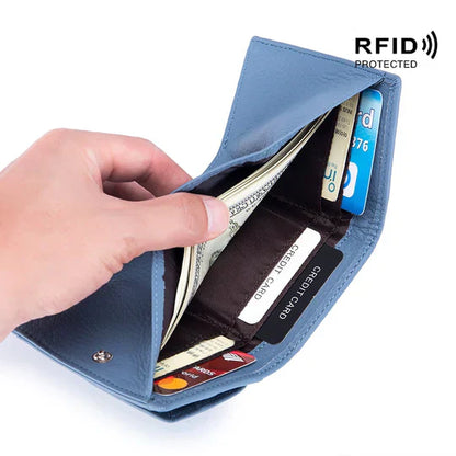 Slim Genuine Leather RFID Wallet Case - Luxicro