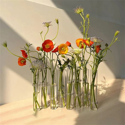 Decorative Glass Floral Vase Set