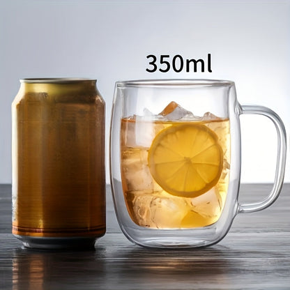 Insulated Double Wall Glass Coffee Mug