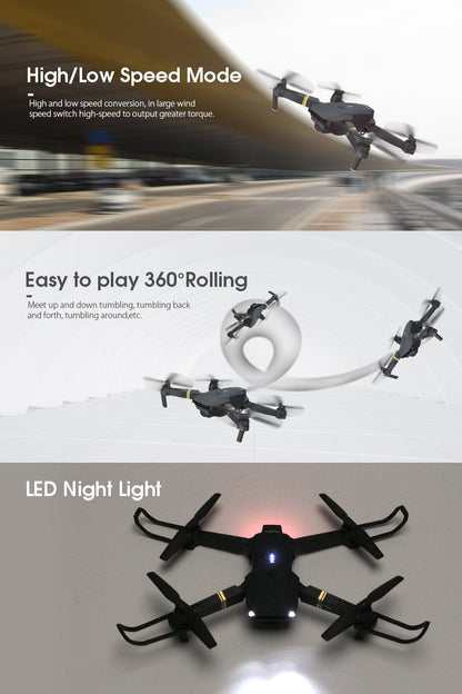 Compact Lightweight HD Foldable Drone 2MP Camera